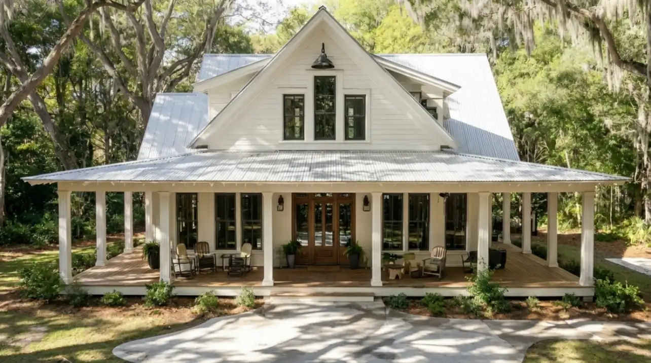 Finished custom farmhouse